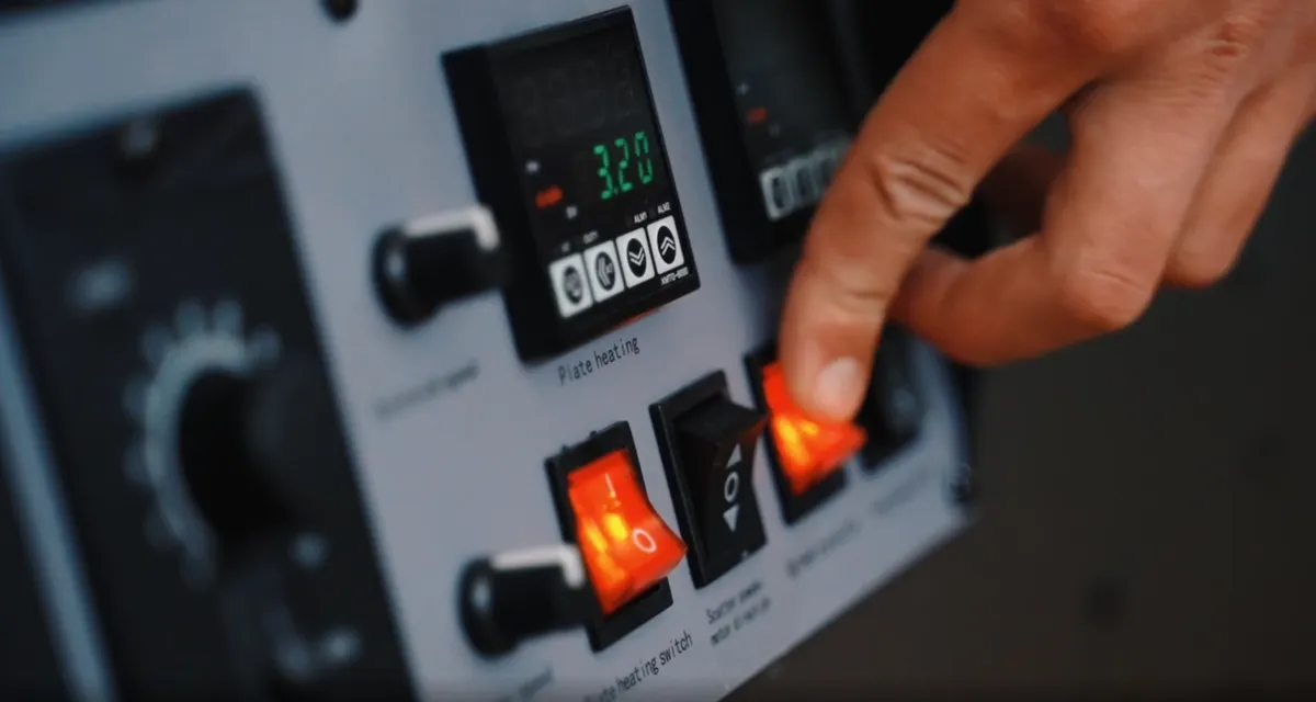 Панель управления термотрансферным оборудованием